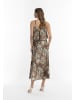 faina Damen Maxikleid Mit Animal-Print in Beige