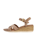 Geox Ischia Corda Leder Keilsandalen Rose