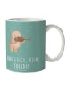 Mr. & Mrs. Panda Becher Geige Freude mit Spruch in Meeresbrise