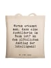 Mr. & Mrs. Panda Tote Bag Spruch Ausbilderin Intelligenz mit Spruch in Creme