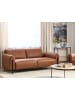 Beliani 3-Sitzer Sofa ASKIM in Braun/Schwarz - (W) 207 x (H) 87 x (L) 89 cm