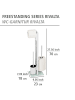 Wenko Stand WC-Garnitur Rivalta Samoa in Weiß
