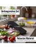 Stoneline Küchenhelfer-Set: Gemüseschneider & Multizerkleinerer in Schwarz