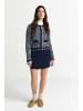 Rich & Royal Strickjacke in marine weiß - 0001