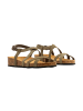 Divine Factory Noga Tahel Edge Ledersandalen Grün