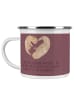 Mr. & Mrs. Panda Becher Emaille 6. Hochzeitstag Zuckerhochzeit m... in Kaffa Coffee