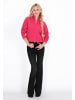 IZIA Cardigan in fuchsia melange