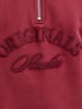 Jack & Jones Sweatshirt mit halbem Reißverschluss in Tibetan Red