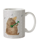 Mr. & Mrs. Panda Kindertasse Bär Gitarre ohne Spruch in Grau Pastell