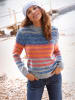 WITT WEIDEN Langarm-Pullover in marine-terra-geringelt