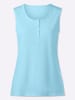 Sieh an! Top in aquamarin