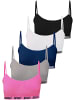 LOREZA 5er Set Bustier - Nahtlos Sport - Bunt