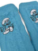 Die Schlümpfe Die Schlümpfe Hüttensocken Strick Socken Haussocken Kuschelsocken in blau