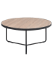 Beliani Couchtisch MELODY in Braun/Schwarz - (W) 80 x (H) 40 x (L) 80 cm
