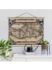 WALLART Stoffbild - Historische Weltkarte Typus Orbis Terrarum in Creme-Beige