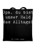 Mr. & Mrs. Panda Tote Bag Spruch Opa Held mit Spruch in Schwarz