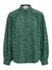 Soaked in Luxury Langarm - Hemd SLMakena Gerade Passform in Bottle Green Square Print