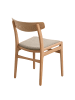 home24 home24 Esszimmerstuhl 2er-Set - 195 x 44 x 87 cm in Beige