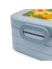 Mr. & Mrs. Panda Bentobox Fuchs Mama Design mit Spruch in Blau Pastell