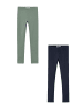name it Leggings 2er-Set Regular Fit weich bequem Basic in Blau-Grün