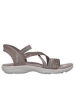 Skechers Damen Sandaletten REGGAE SLIM - SUMMER SPARKLE in Braun