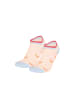 Yuhu Mädchen Sneaker-Socken 5er Pack Blumen Herzen gestreift in Rot