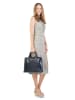 Samantha Look Aktentasche echt Leder in blau