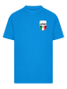 Mister Tee Mister Tee Azurro Italia Crest Tee in cobalt blue