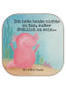 Mr. & Mrs. Panda Untersetzer Axolotl Hurra Design mit Spruch in Weiß
