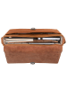 Leonhard Heyden Bergamo Messenger Leder 38 cm Laptopfach hellbraun
