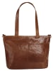 SPIKES & SPARROW Shopper echt Leder in cognac