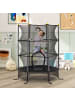 HOMCOM Kindertrampolin in Schwarz 163L x 163B x 190H cm
