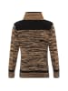 Cipo & Baxx Strickpullover in CAMEL-BLACK