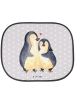 Mr. & Mrs. Panda Auto Sonnenblende Pinguine Einschlafen ohne Spruch in Grau Pastell