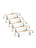 relaxdays 30x Hosenbügel in Natur
