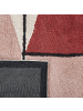 Beliani Kurzflor PURNIA in Bunt/Schwarz/Rot - (W) 140 x (H) 1 x (L) 200 cm