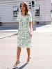 WITT WEIDEN Druck-Kleid in weiß-eucalyptus-bedruckt