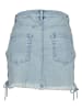 Urban Classics Urban Classics Damen Ladies Denim Lace Up Skirt in blue bleached