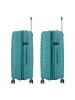 D&N Travel Line 4500 4 Rollen Trolley M 65 cm mit Dehnfalte petrol