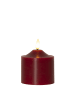 MARELIDA LED Kerze Flamme Echtwachs 3D Flamme H: 9,5cm in rot