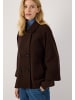 More & More stylishe A-Shape-Caban-Jacke in espresso brown