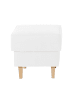 58 aufm Kessel HOCKER Karlen Bezug Veloursstoff Buche natur / creme