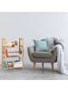 relaxdays Standregal in Natur-Braun - (B)55 x (H)88 x (T)26 cm