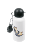 Mr. & Mrs. Panda Trinkflasche Pinguin Lachen ohne Spruch in Weiß