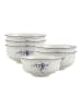 Villeroy & Boch 6er Set Dessertschalen Vieux Luxembourg ø 12,9 cm weiß-blau in weiß-blau