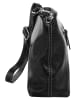 Samantha Look Umhängetasche echt Leder in schwarz