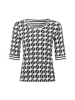 MARC CAIN SPORTS  Langarmshirt in ecru marine