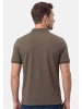 Ragman Poloshirt Basic in Schwarz / braun