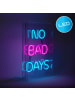 näve LED Tischleuchte "NO BAD DAYS" in klar/transparent