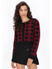 myMo ROCKS Cardigan in black burgundy